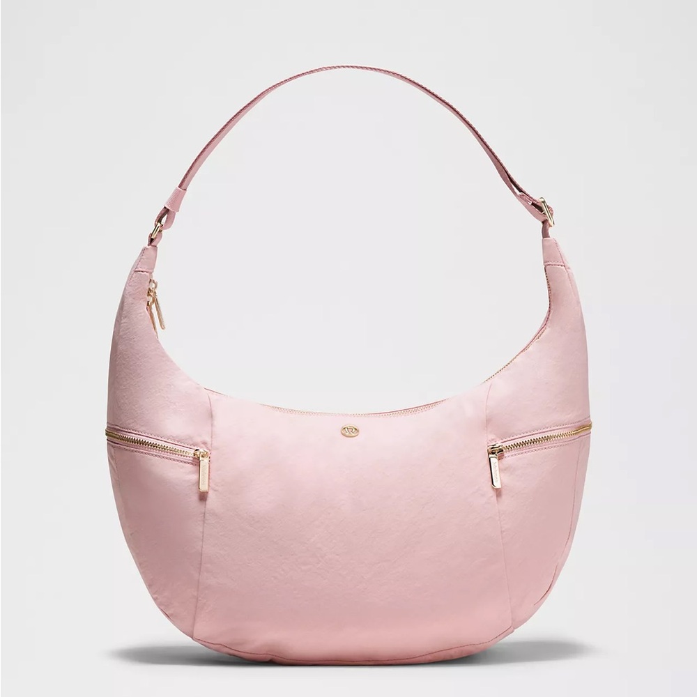 Lululemon Large Slouchy Sling Bag 13L Metal Hardware- Pink Haze